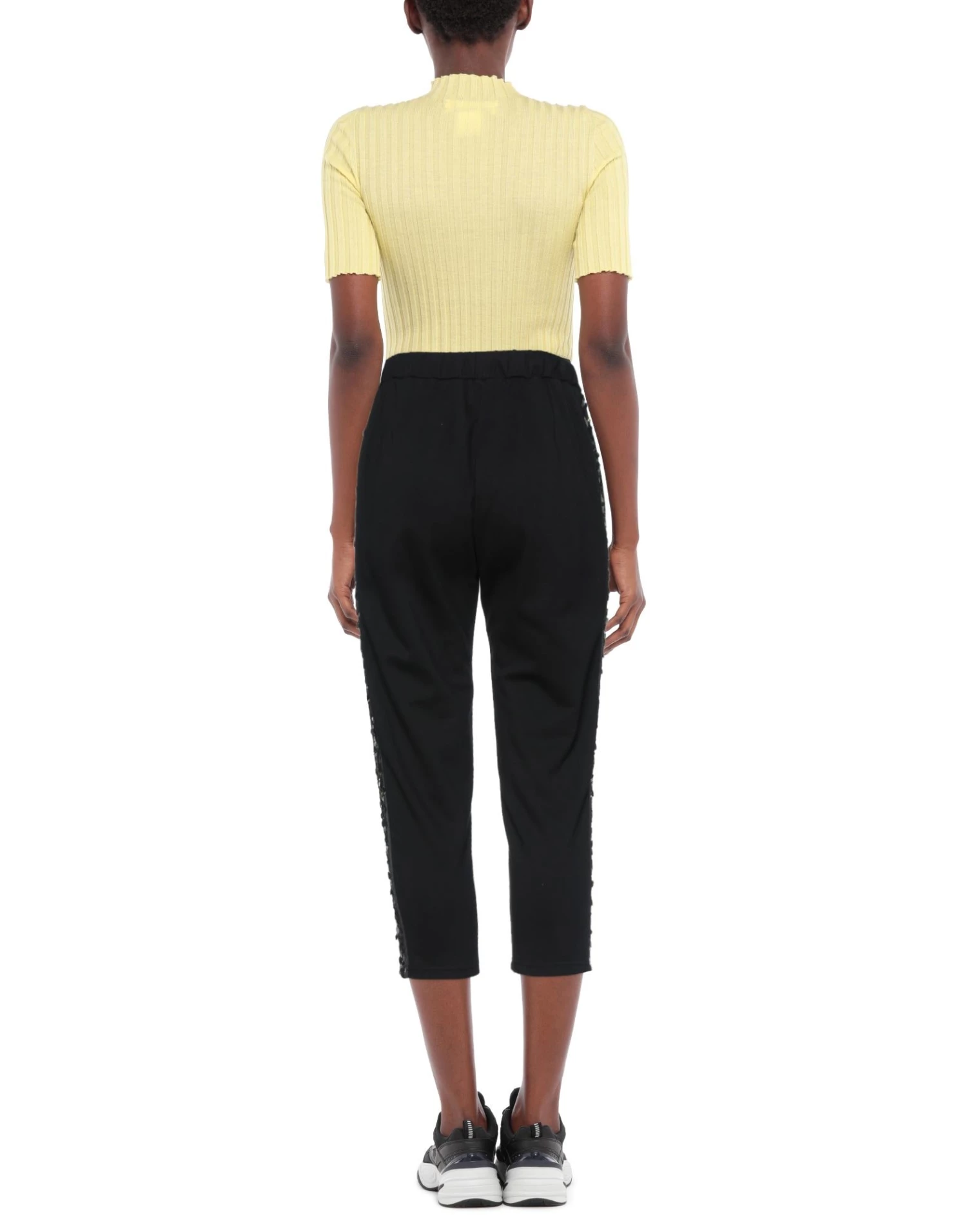 EMMA & GAIA Cropped Pants & Culottes For Women Black - Image 3