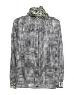 EMMA & GAIA Patterned Shirts & Blouses For Women Black