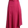 EMMA & GAIA Midi Skirt For Women Fuchsia
