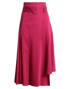 EMMA & GAIA Midi Skirt For Women Fuchsia