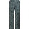 EMMA & GAIA Casual Pants For Women Deep Jade