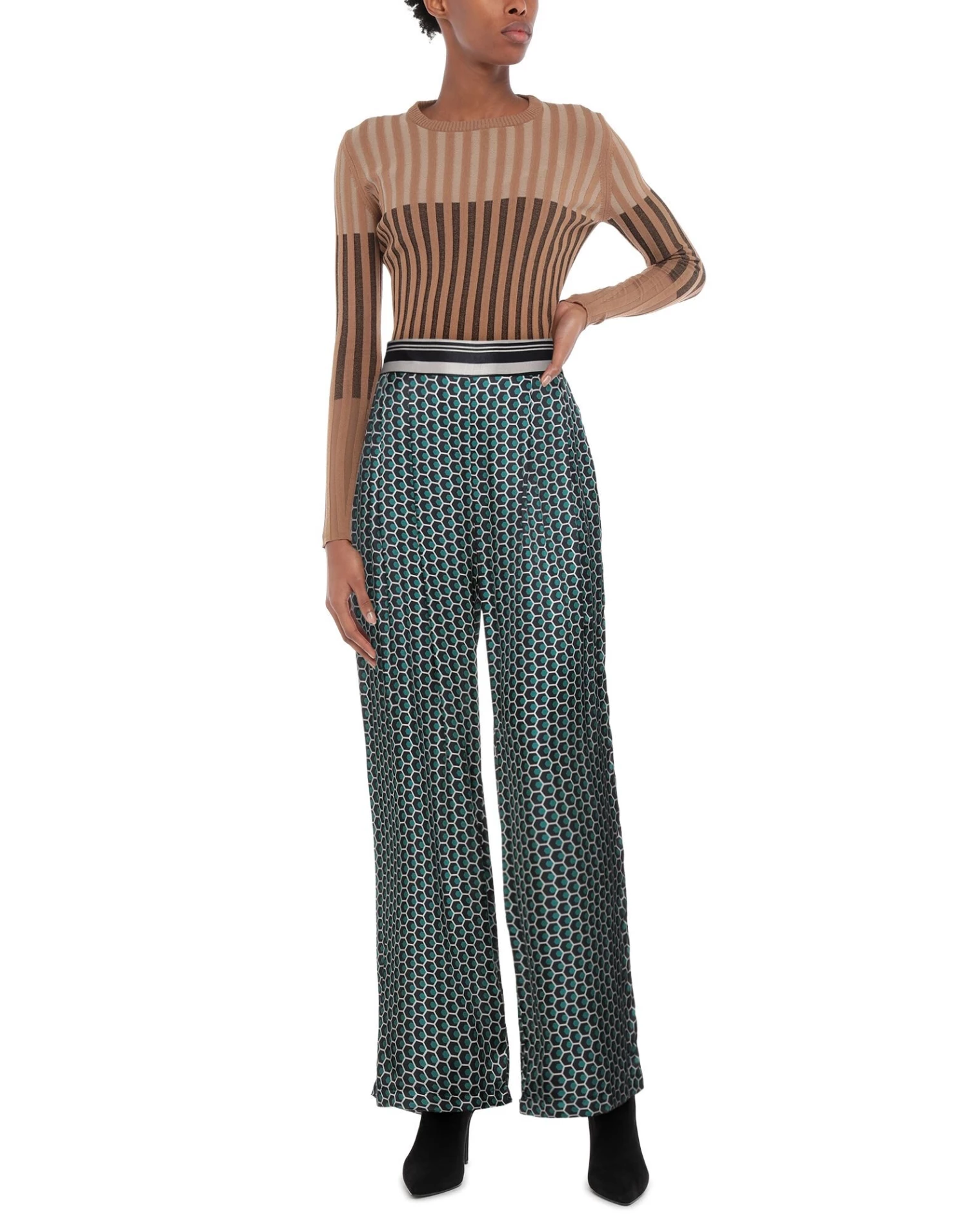 EMMA & GAIA Casual Pants For Women Deep Jade - Image 2