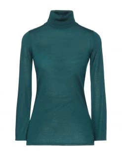 EMMA & GAIA Turtleneck For Women Deep Jade