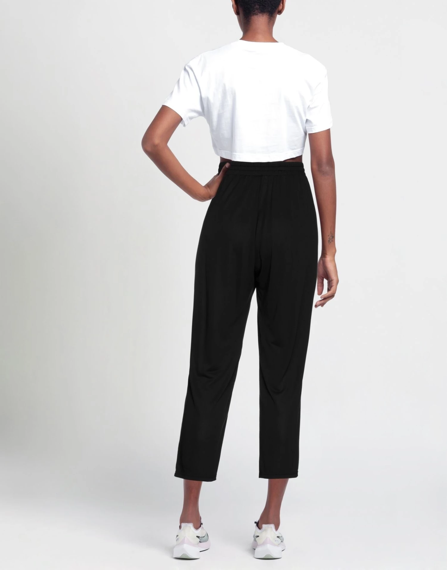 EMMA & GAIA Cropped Pants & Culottes For Women Black - Image 3