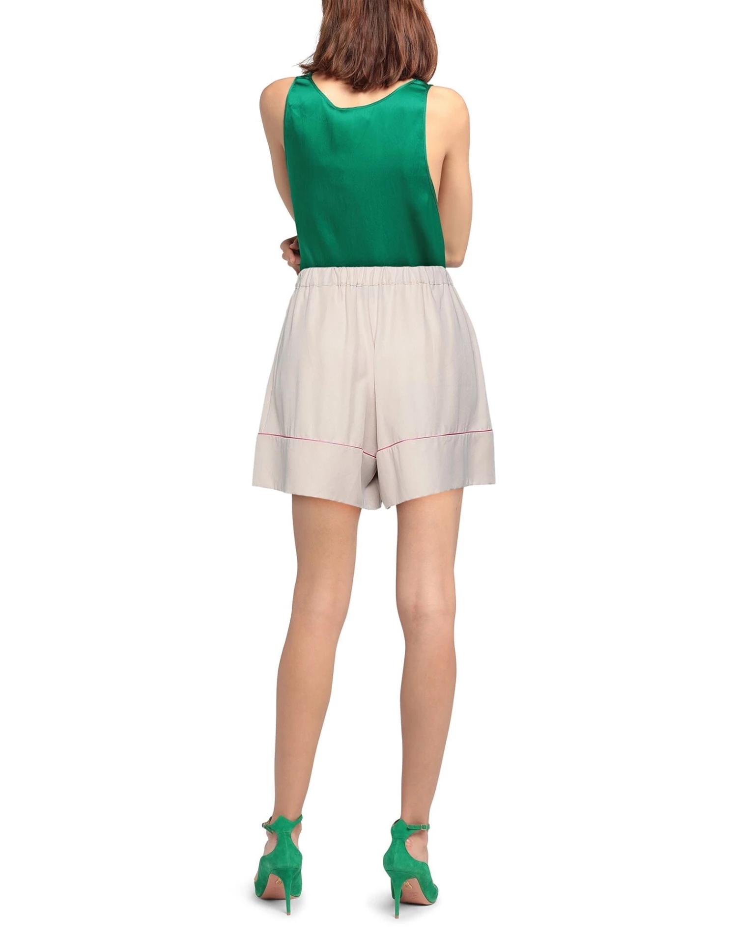 EMMA & GAIA Shorts & Bermuda For Women Light Grey - Image 3