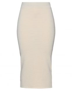 EMMA & GAIA Midi Skirt For Women Beige