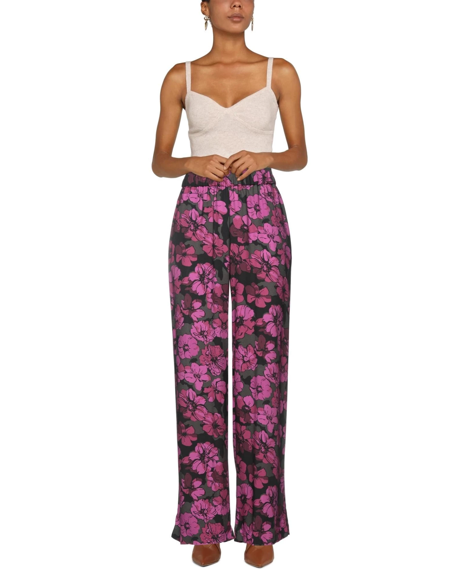 EMMA & GAIA Casual Pants For Women Fuchsia - Image 2