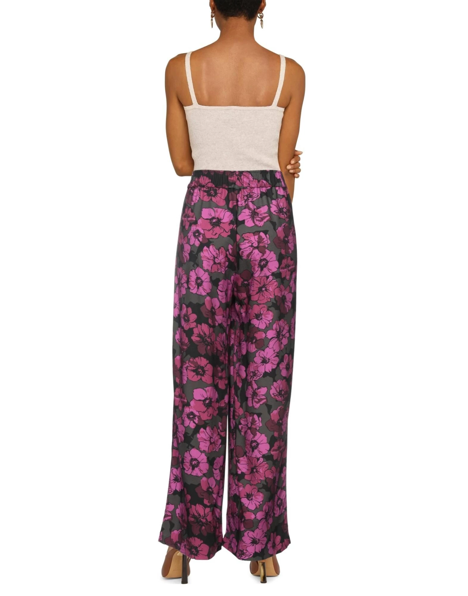 EMMA & GAIA Casual Pants For Women Fuchsia - Image 3