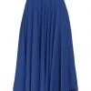 EMMA & GAIA Midi Skirt For Women Blue