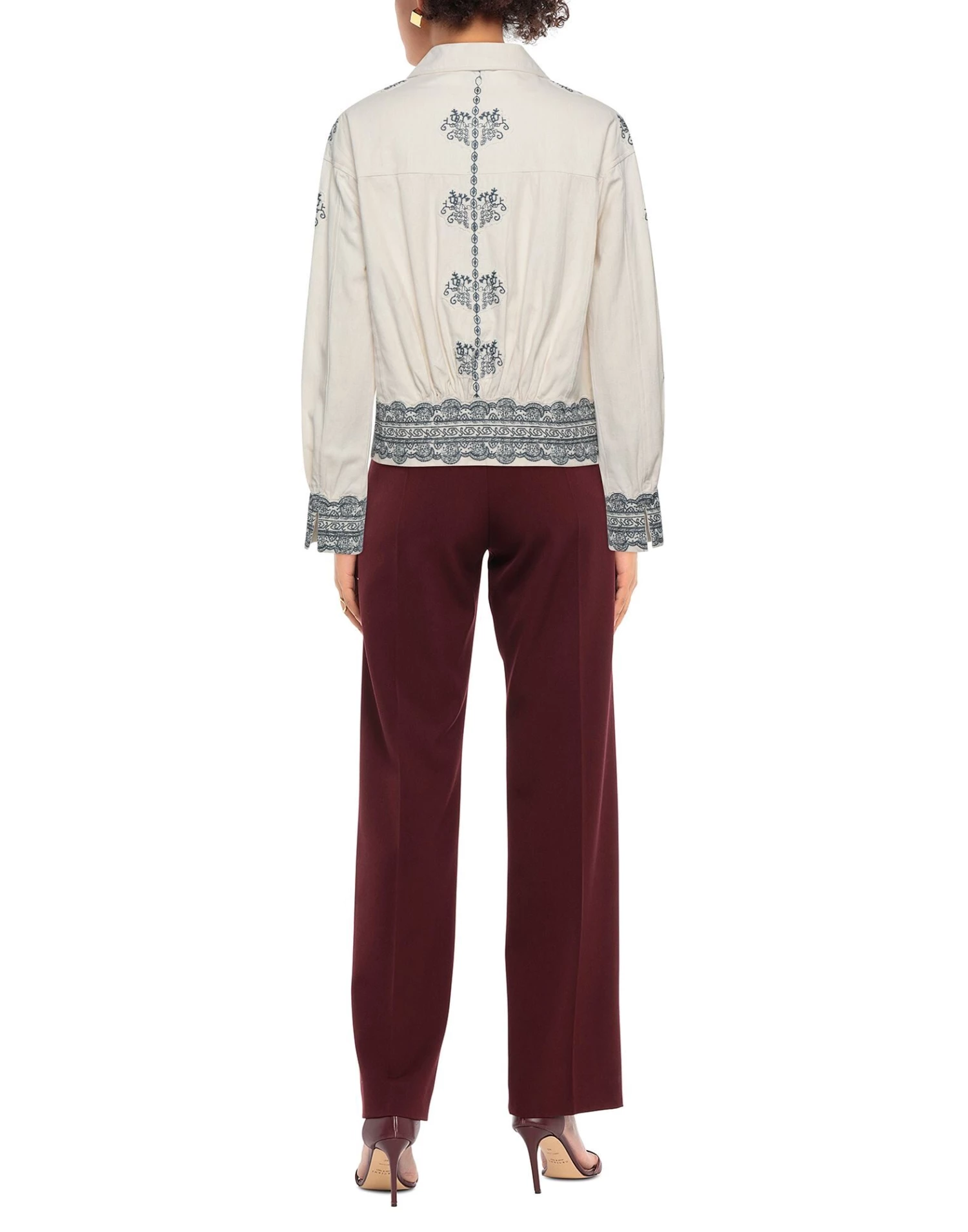 EMMA & GAIA Patterned Shirts & Blouses For Women Beige - Image 3