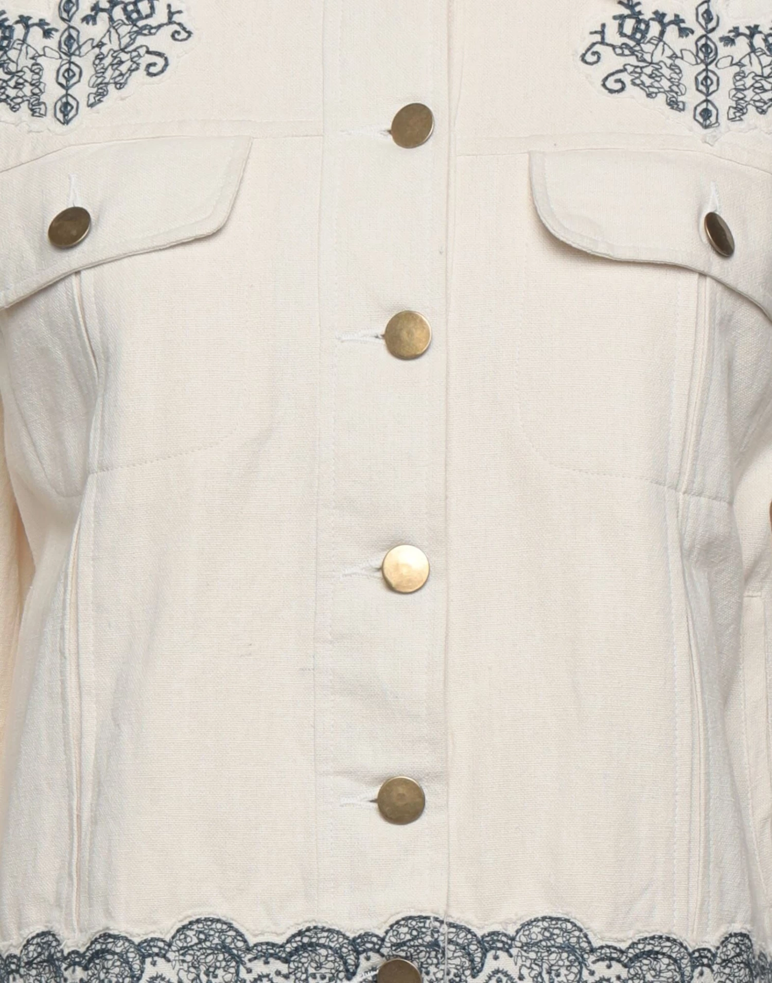 EMMA & GAIA Patterned Shirts & Blouses For Women Beige - Image 4