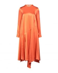EMMA & GAIA Midi Dress For Women Orange