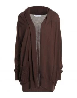 EMMA & GAIA Cardigan For Women Dark Brown
