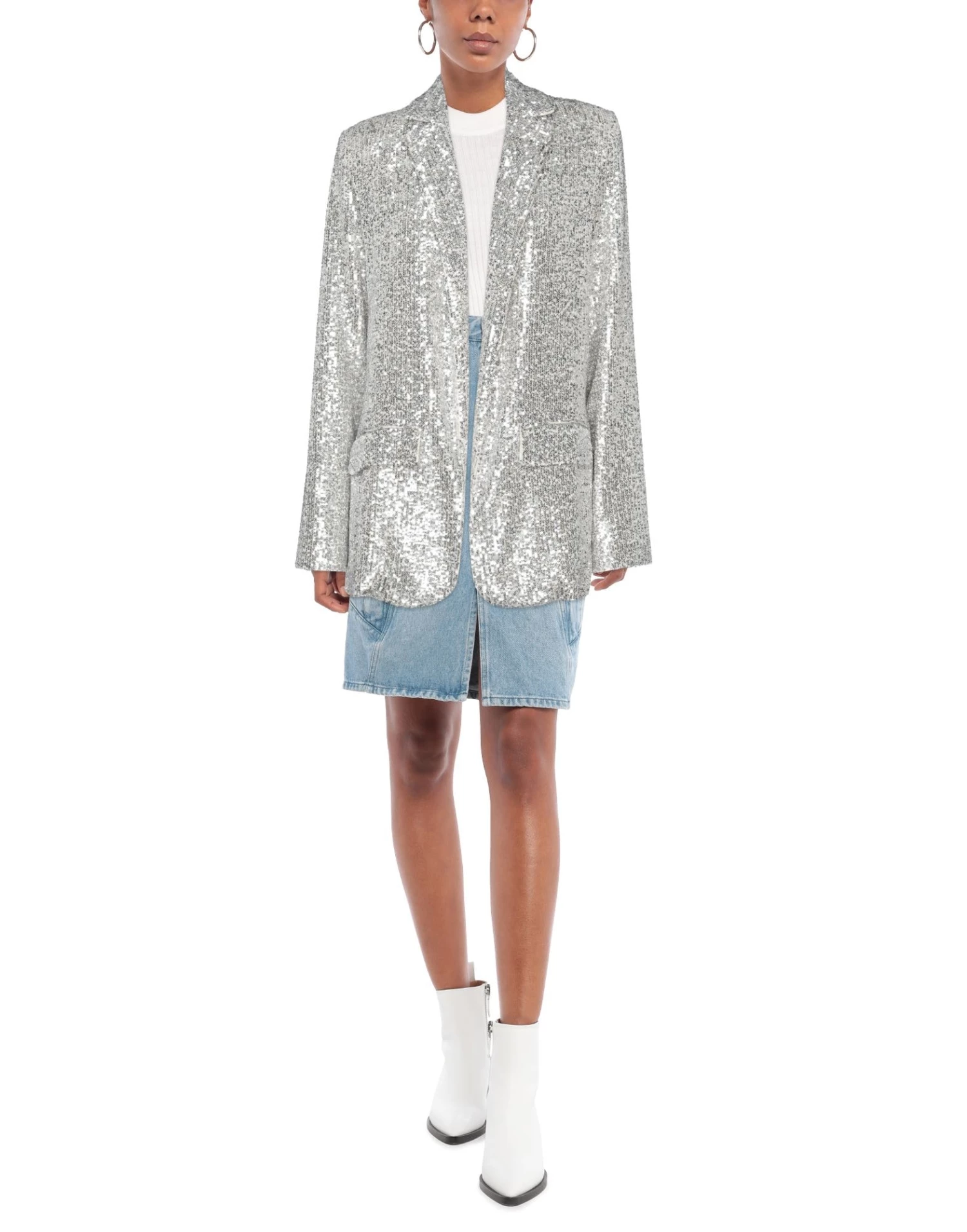 EMMA & GAIA Blazer For Women Silver - Image 2