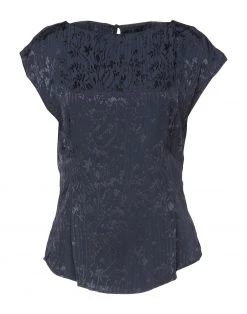 EMMA & GAIA Blouse For Women Dark Blue