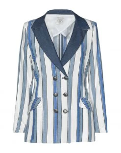 EMMA & GAIA Blazer For Women Slate Blue