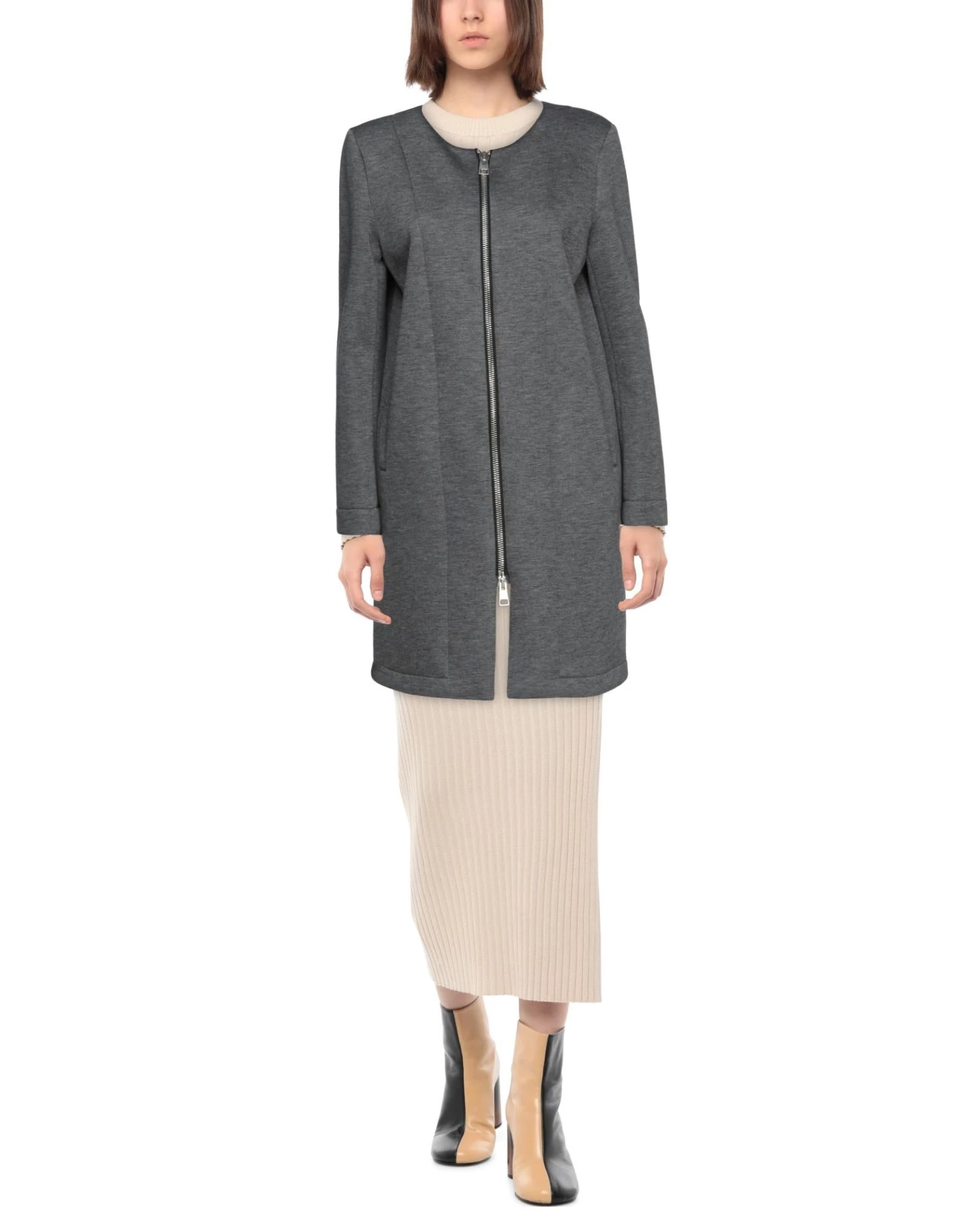 EMMA & GAIA Full-length Jacket For Women Grey - Image 2