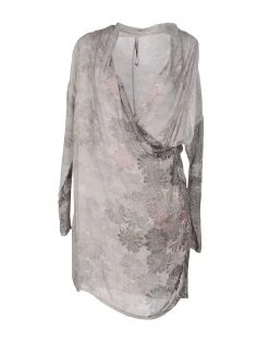 EMMA & GAIA Short Dress For Women Light Grey