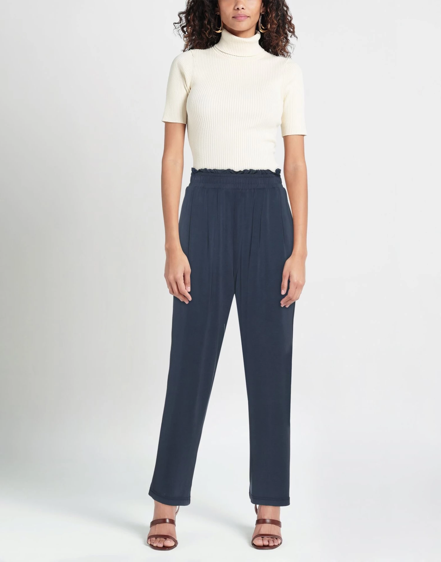 EMMA & GAIA Casual Pants For Women Dark Blue - Image 2