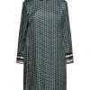 EMMA & GAIA Short Dress For Women Dark Green