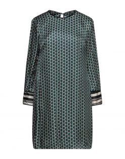 EMMA & GAIA Short Dress For Women Dark Green