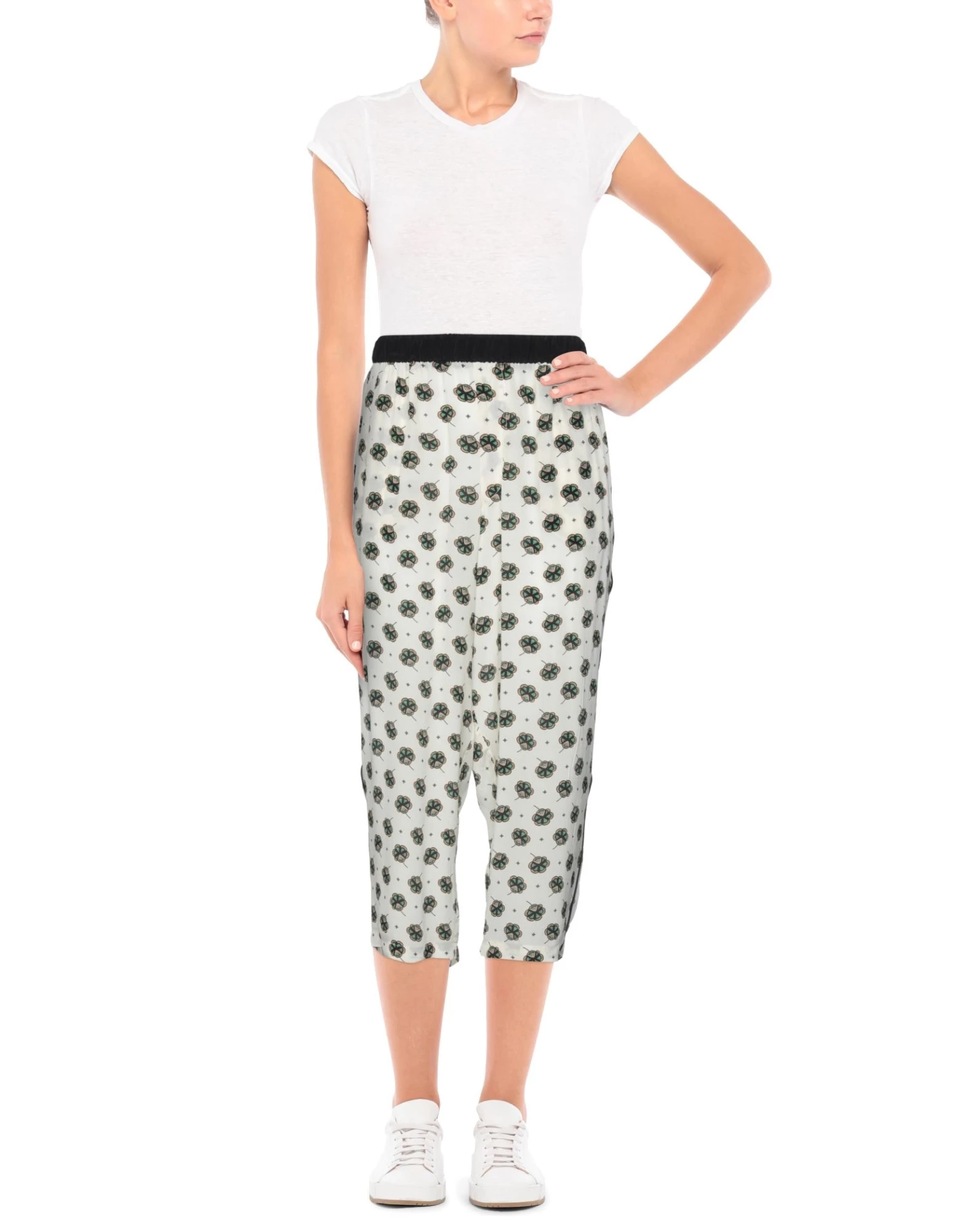 EMMA & GAIA Casual Pants For Women White - Image 2