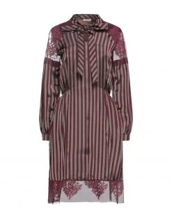 EMMA & GAIA Midi Dress For Women Maroon