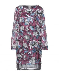 EMMA & GAIA Short Dress For Women Maroon