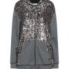 EMMA & GAIA Hooded Sweatshirt For Women Grey