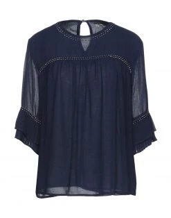 EMMA & GAIA Blouse For Women Dark Blue