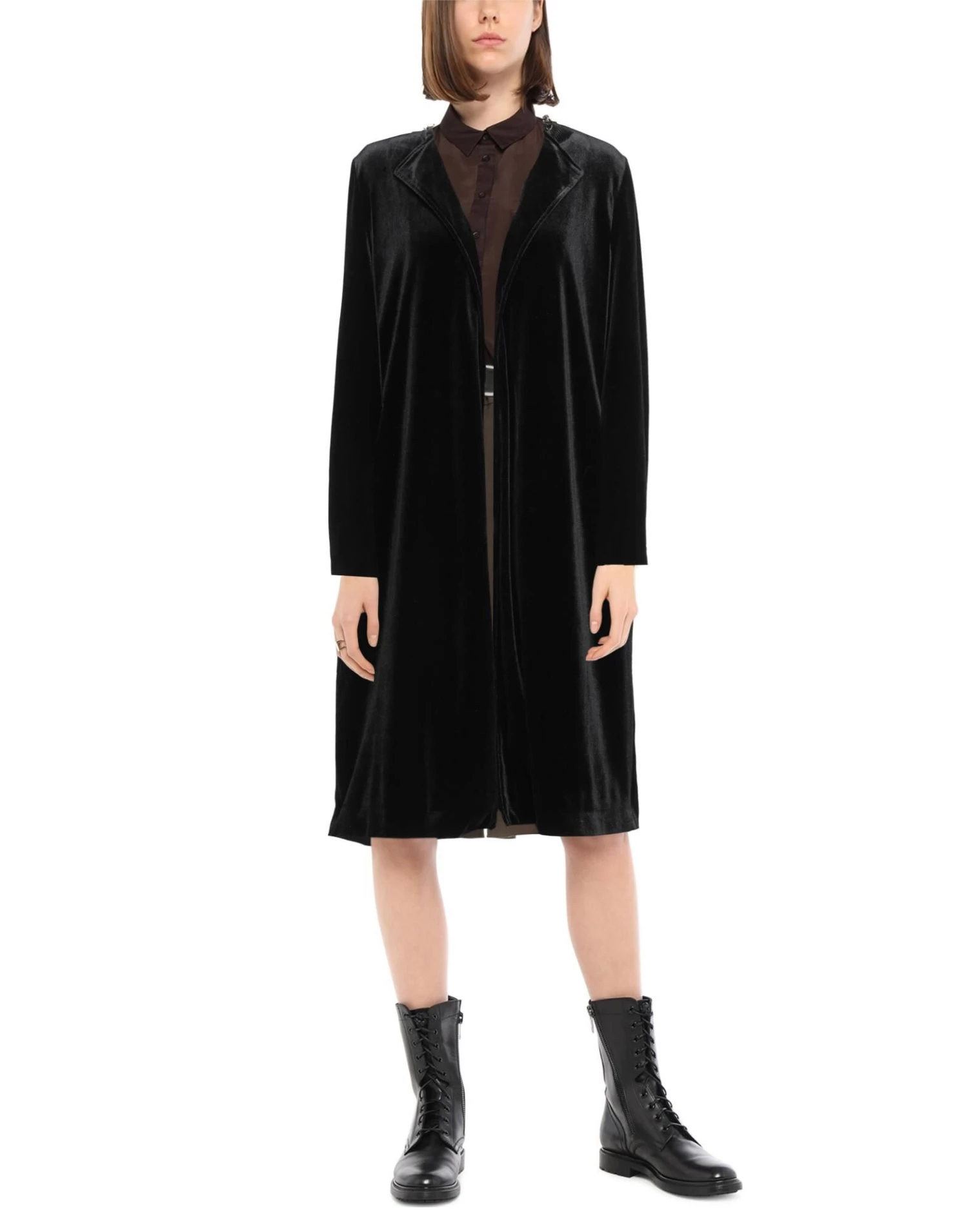 EMMA & GAIA Full-length Jacket For Women Black - Image 2