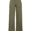 EMMA & GAIA Casual Pants For Women Military Green
