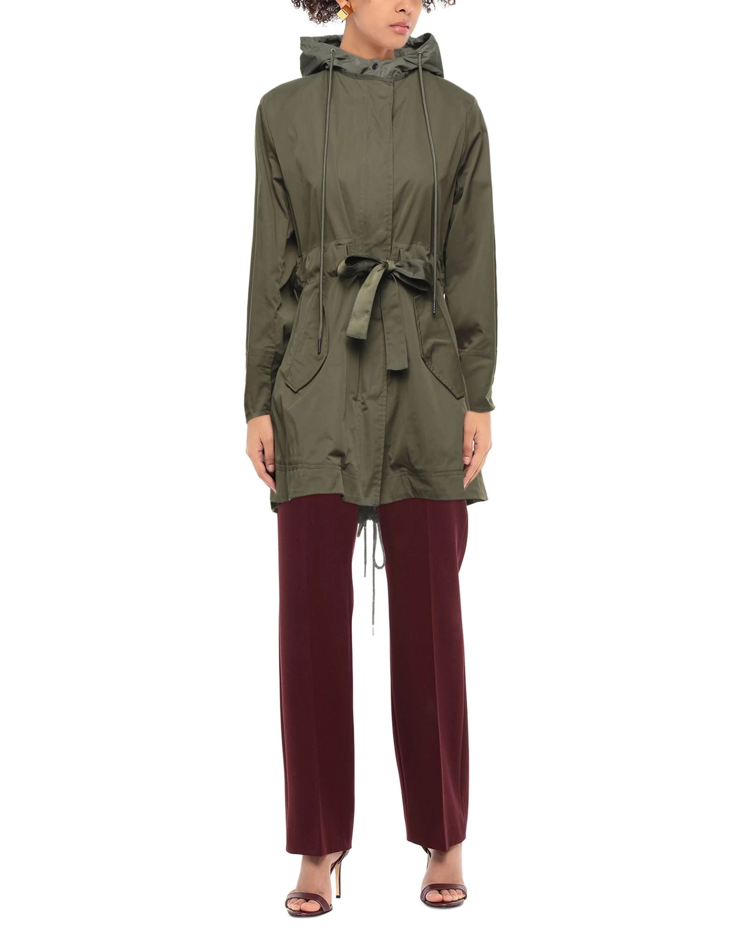 EMMA & GAIA Full-length Jacket For Women Beige - Image 2