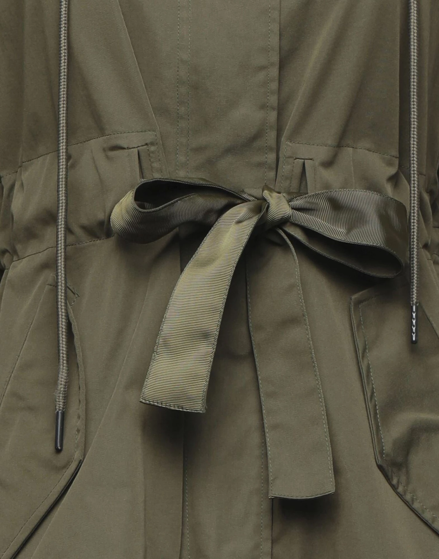 EMMA & GAIA Full-length Jacket For Women Beige - Image 4