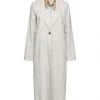 EMMA & GAIA Full-length Jacket For Women Ivory