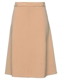EMMA & GAIA Midi Skirt For Women Sand
