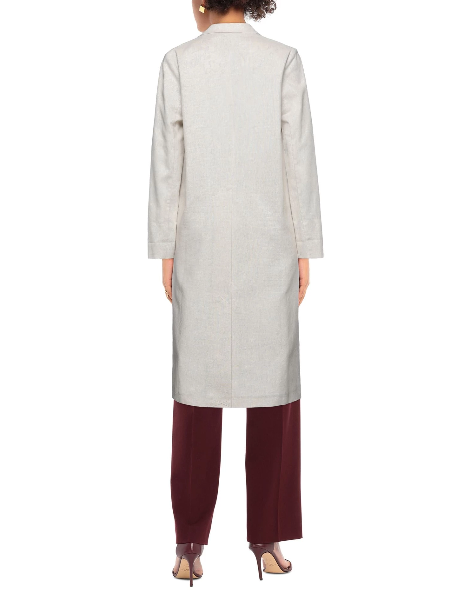 EMMA & GAIA Full-length Jacket For Women Ivory - Image 3