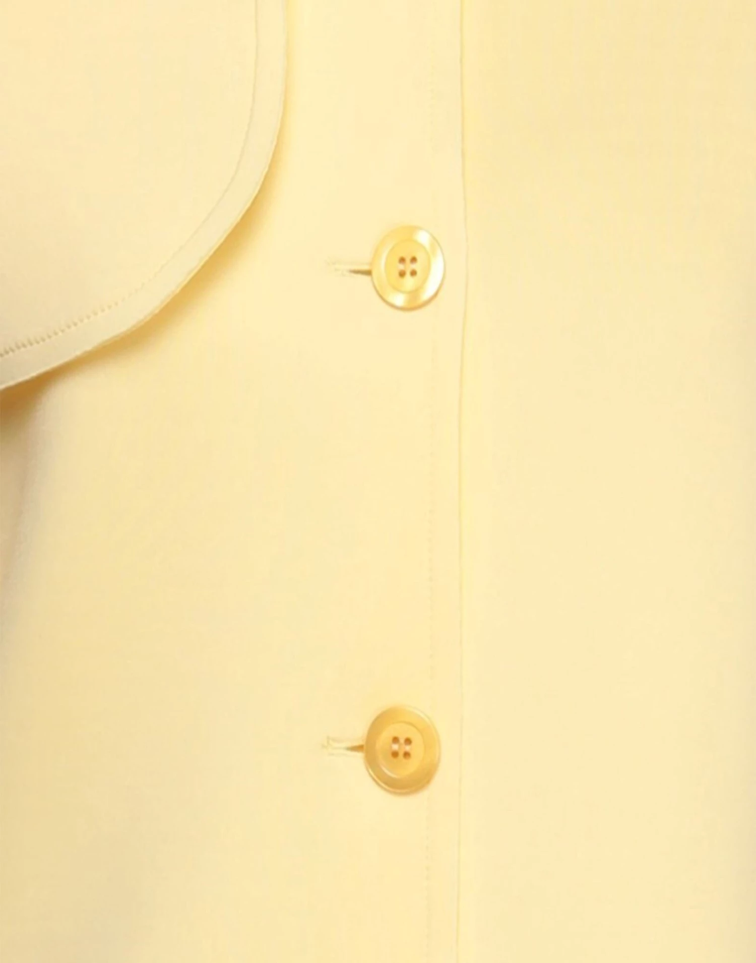 EMMA & GAIA Full-length Jacket For Women Light Yellow - Image 4