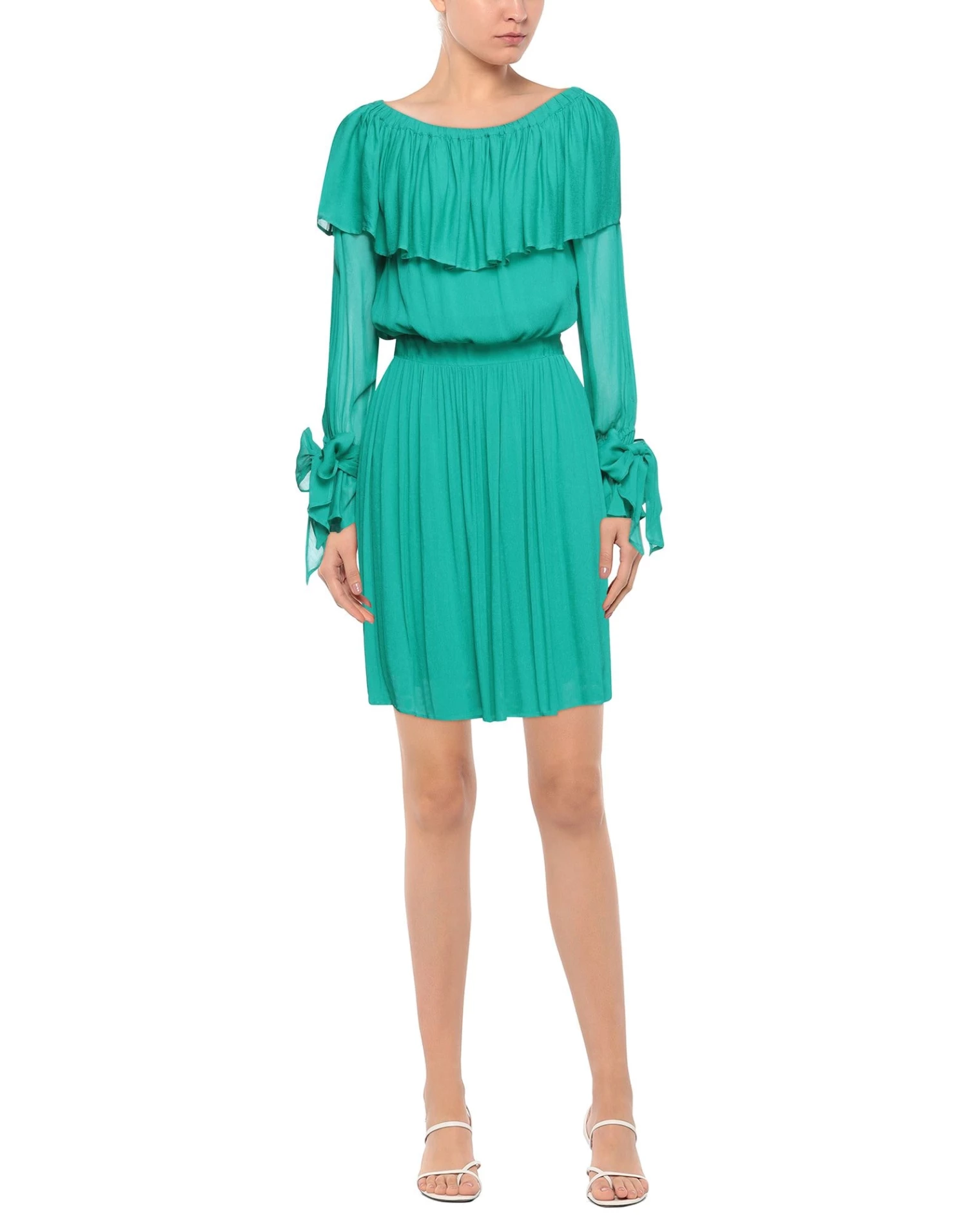 EMMA & GAIA Midi Dress For Women Emerald Green - Image 2