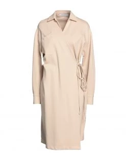 EMMA & GAIA Midi Dress For Women Beige