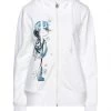 EMMA & GAIA Hooded Sweatshirt For Women White