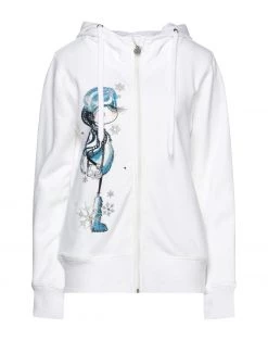 EMMA & GAIA Hooded Sweatshirt For Women White