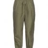 EMMA & GAIA Casual Pants For Women Military Green