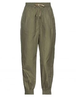 EMMA & GAIA Casual Pants For Women Military Green