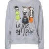 EMMA & GAIA Sweatshirt For Women Grey