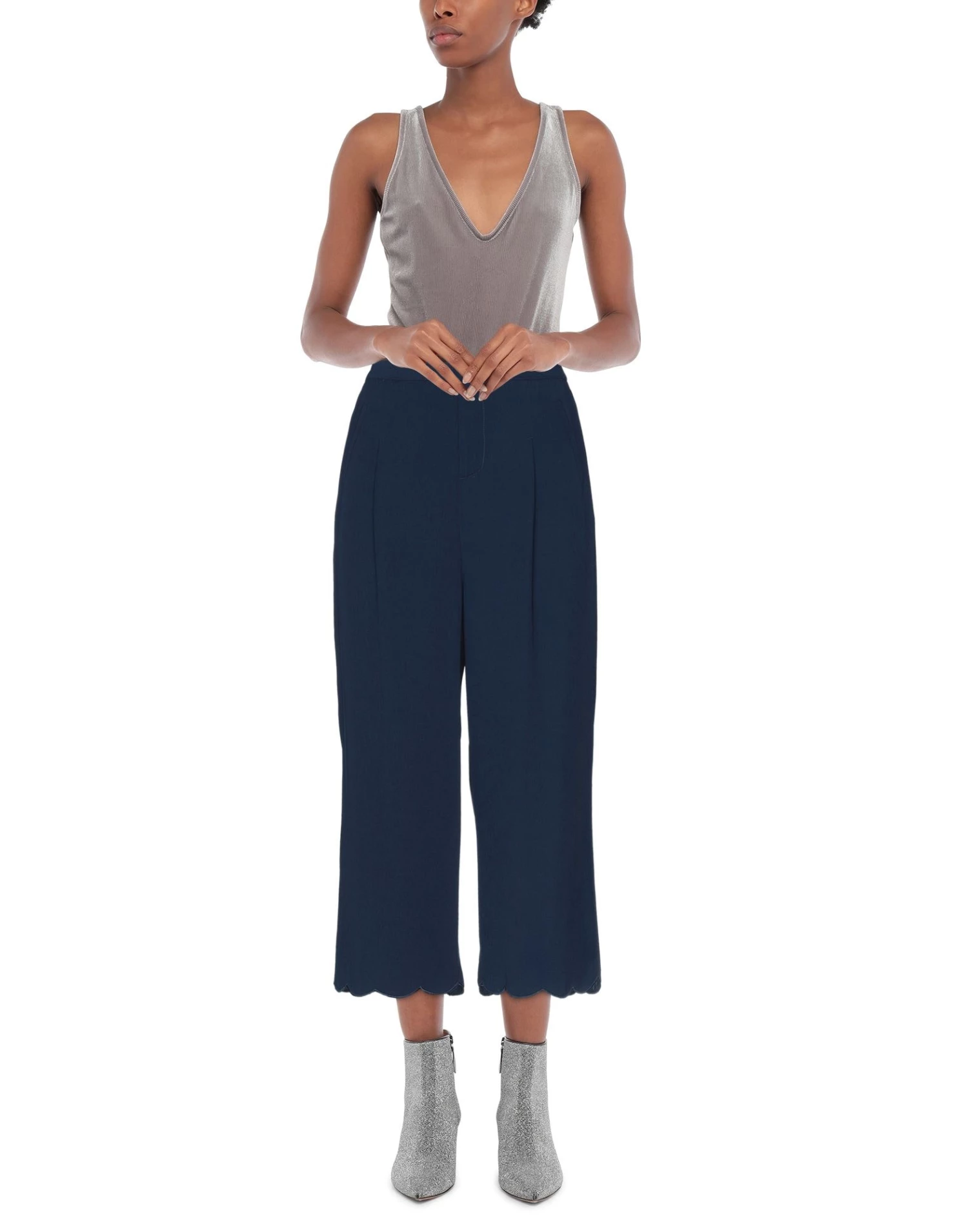 EMMA & GAIA Cropped Pants & Culottes For Women Black - Image 2
