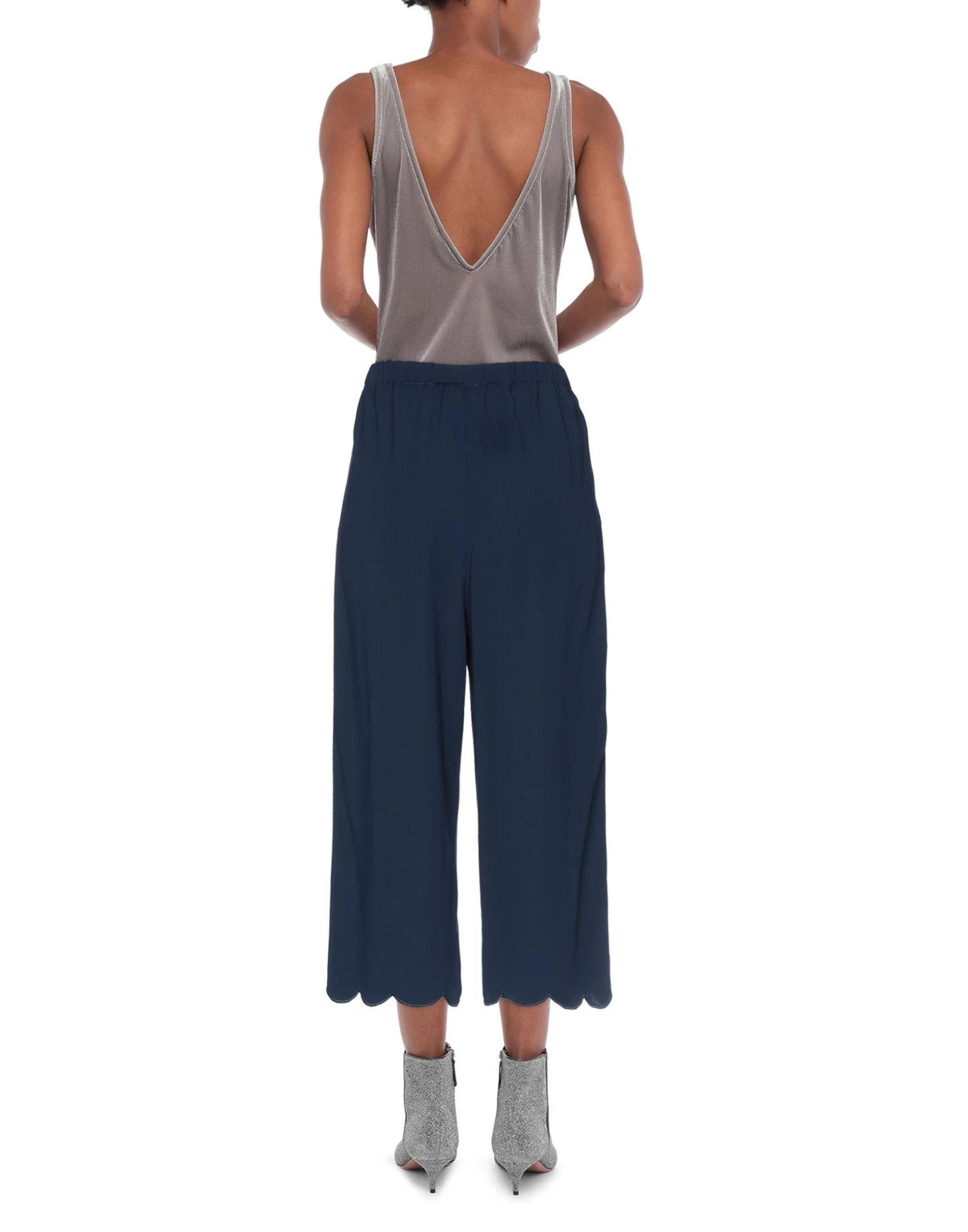 EMMA & GAIA Cropped Pants & Culottes For Women Black - Image 3