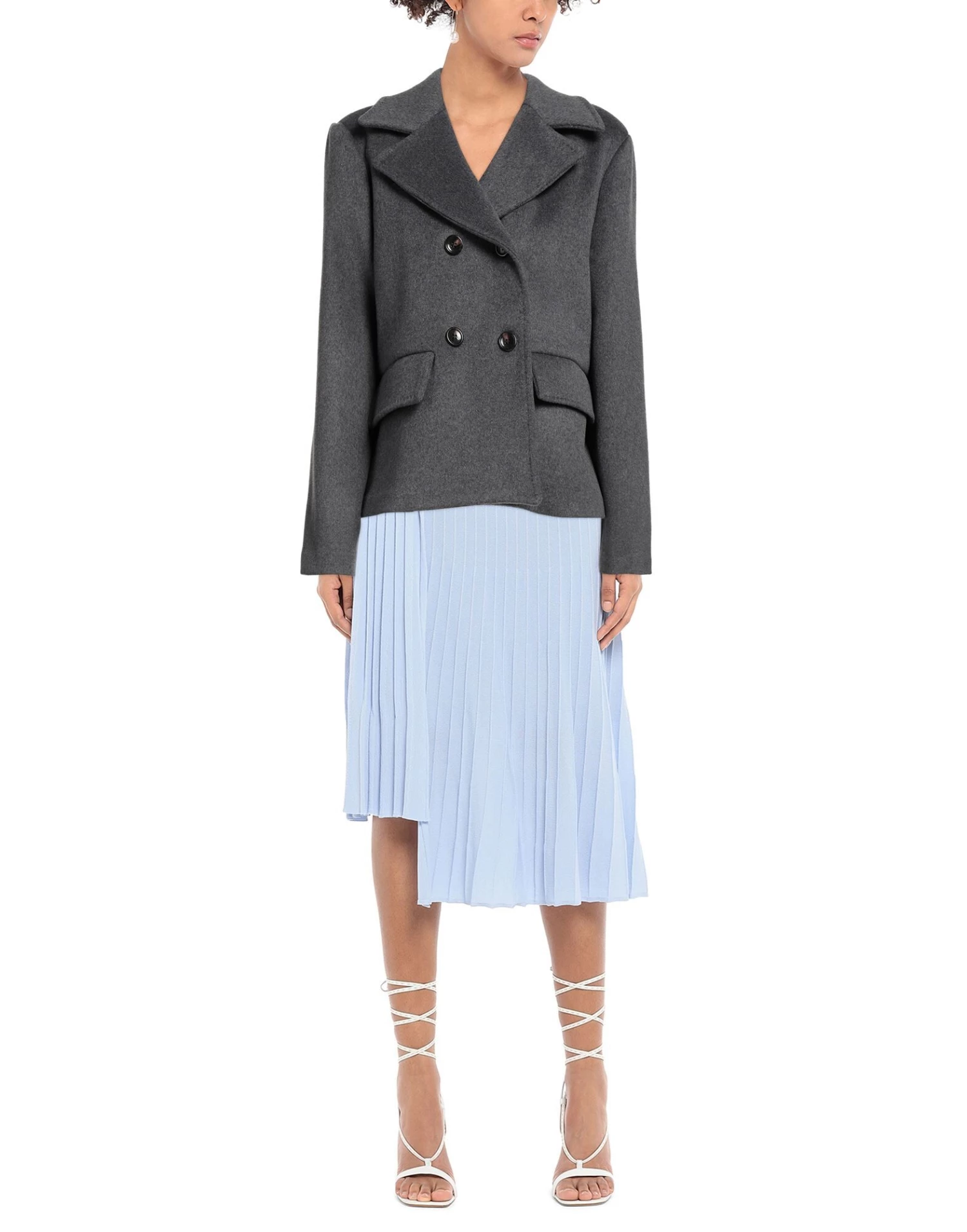 EMMA & GAIA Coat For Women Grey - Image 2