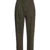 EMMA & GAIA Casual Pants For Women Military Green