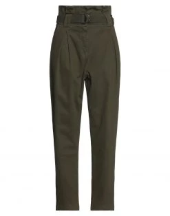 EMMA & GAIA Casual Pants For Women Military Green